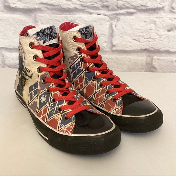 Converse 8.5M / 10.5W Suicide Squad Chuck Taylor All Star Harley Quinn Shoes - Picture 9 of 12
